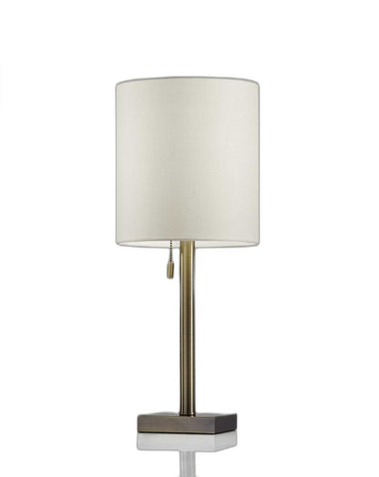22" Black Table Lamp With Drum Shade HomeRoots