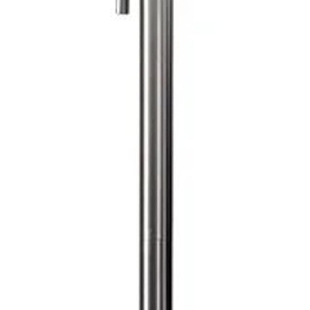 61" Bronze Metal Floor Lamp With Beige Fabric Shade HomeRoots
