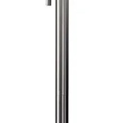61" Bronze Metal Floor Lamp With Beige Fabric Shade HomeRoots