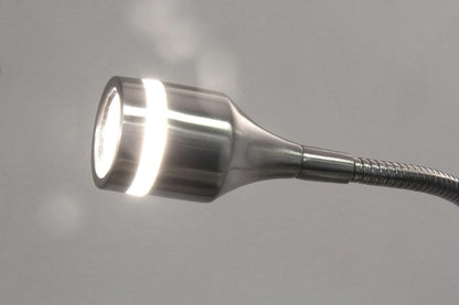 15" Black Metal Adjustable Clip On LED Table Lamp HomeRoots