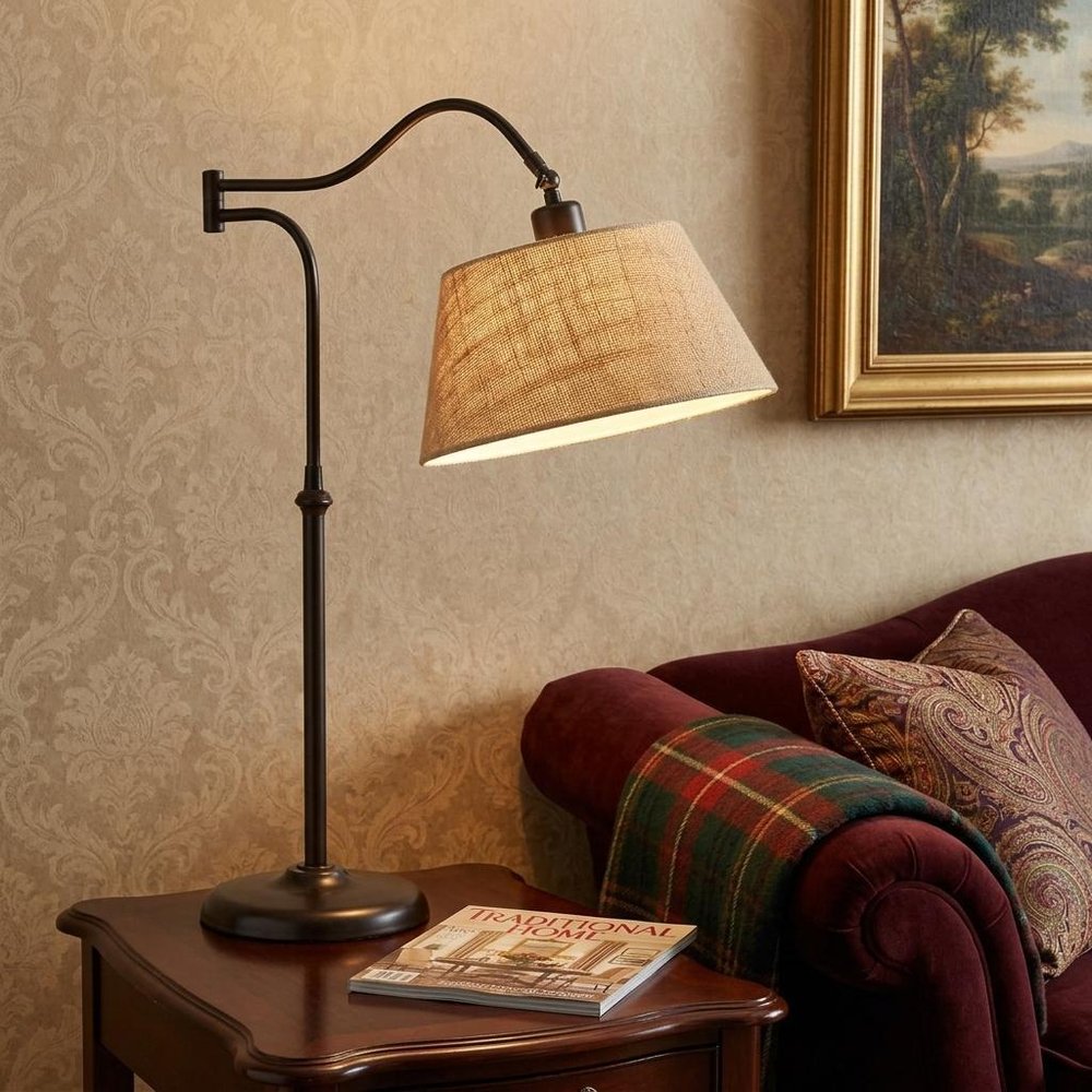 27" Black Desk Lamp With Empire Shade HomeRoots