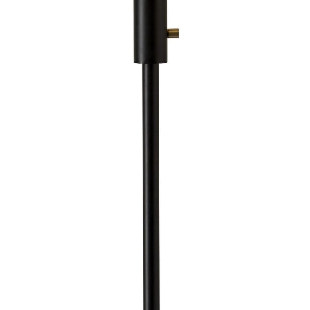70" Black And Bronze Three Light LED Tree Floor Lamp With White HomeRoots