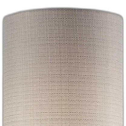 23" Brass Metal And Wood Table Lamp With Beige Drum Shade HomeRoots
