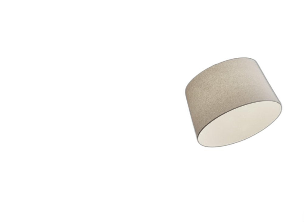 83" Silver Arc Floor Lamp With White Linen Empire Shade HomeRoots
