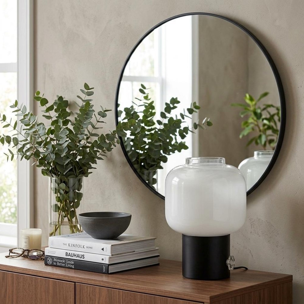 Mod Pod Black Glass Table Lamp HomeRoots