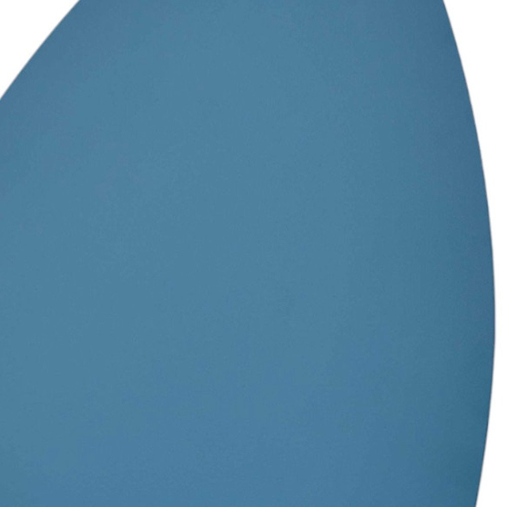 13" Gray Concrete Novelty Bedside Lamp With Aqua Novelty Shade HomeRoots
