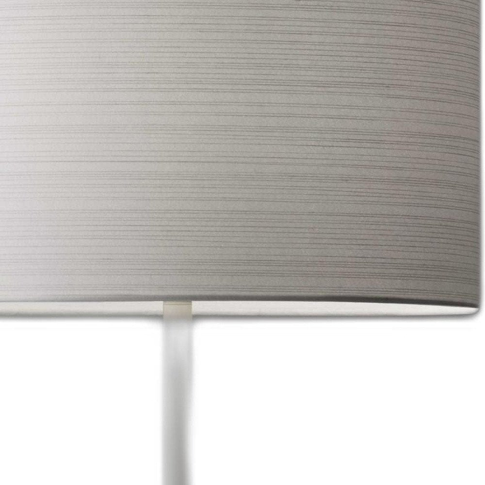 White On White Metal Table Lamp — view 6