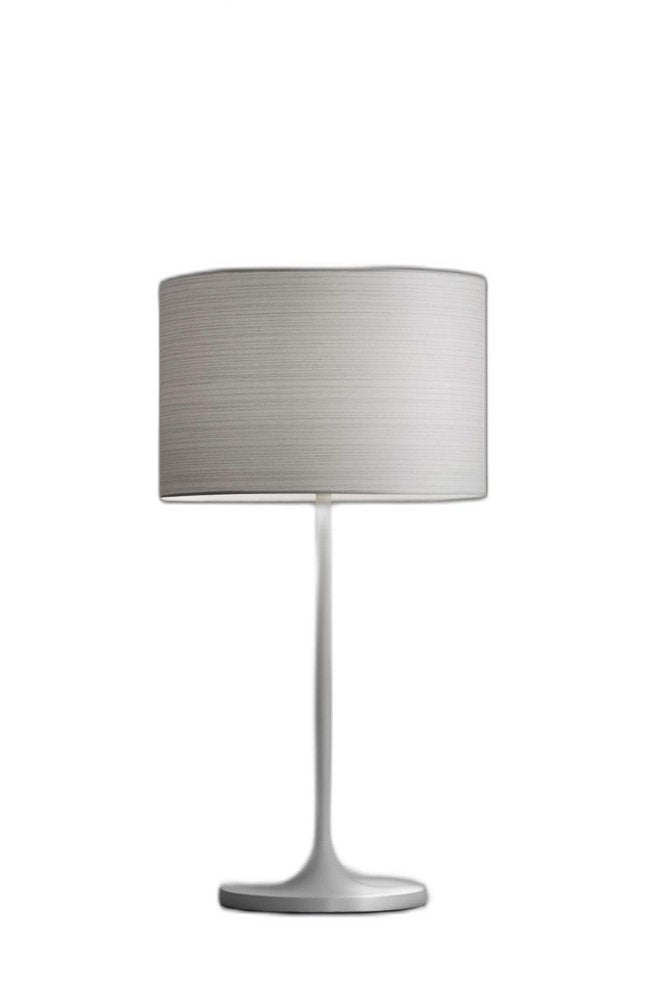 White On White Metal Table Lamp HomeRoots