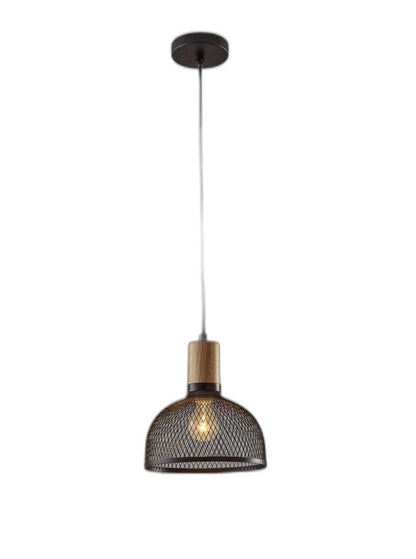 Caged Black Metal Small Ceiling Pendant HomeRoots