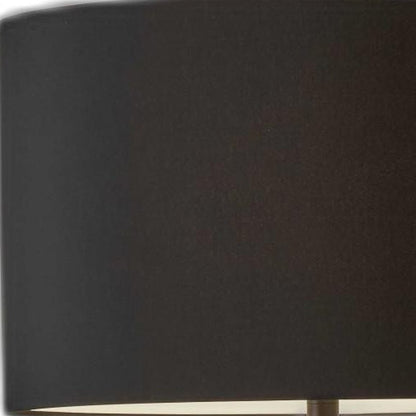 Black Metal Tripod Floor Lamp With Black Fabric Drum Shade HomeRoots