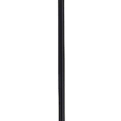 71" Two Light Torchiere Floor Lamp With White Acrylic Bowl Shades HomeRoots