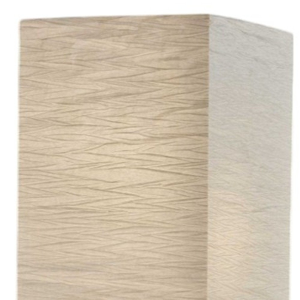 58" Natural Column Floor Lamp With Natural Paper Shade HomeRoots