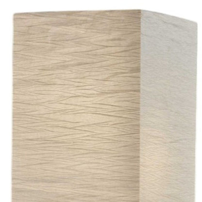 58" Natural Column Floor Lamp With Natural Paper Shade HomeRoots