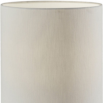 Black Wood Circular Block Table Lamp HomeRoots