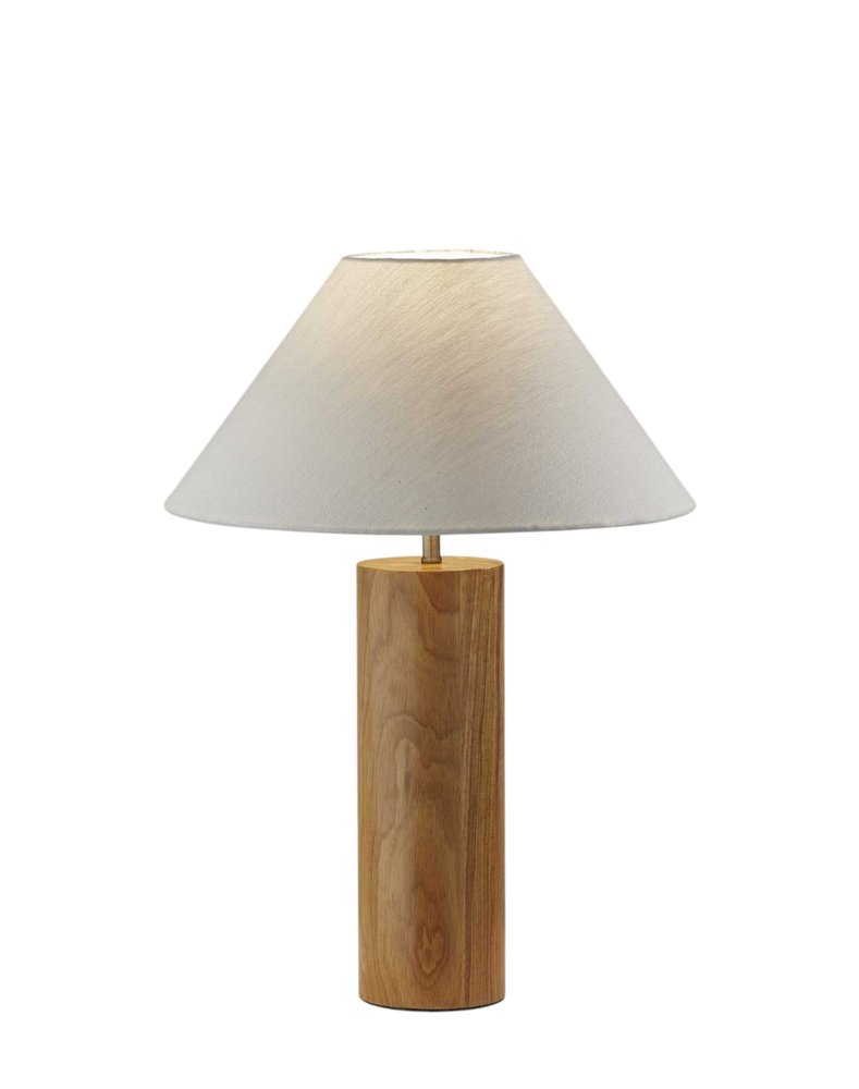 Canopy Walnut Wood Block Table Lamp — view 4