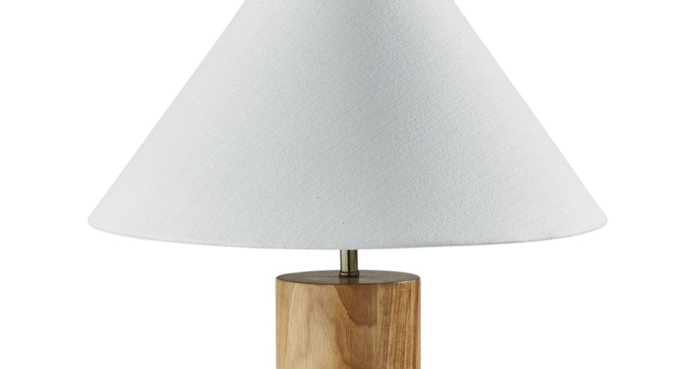 Canopy Walnut Wood Block Table Lamp — view 5