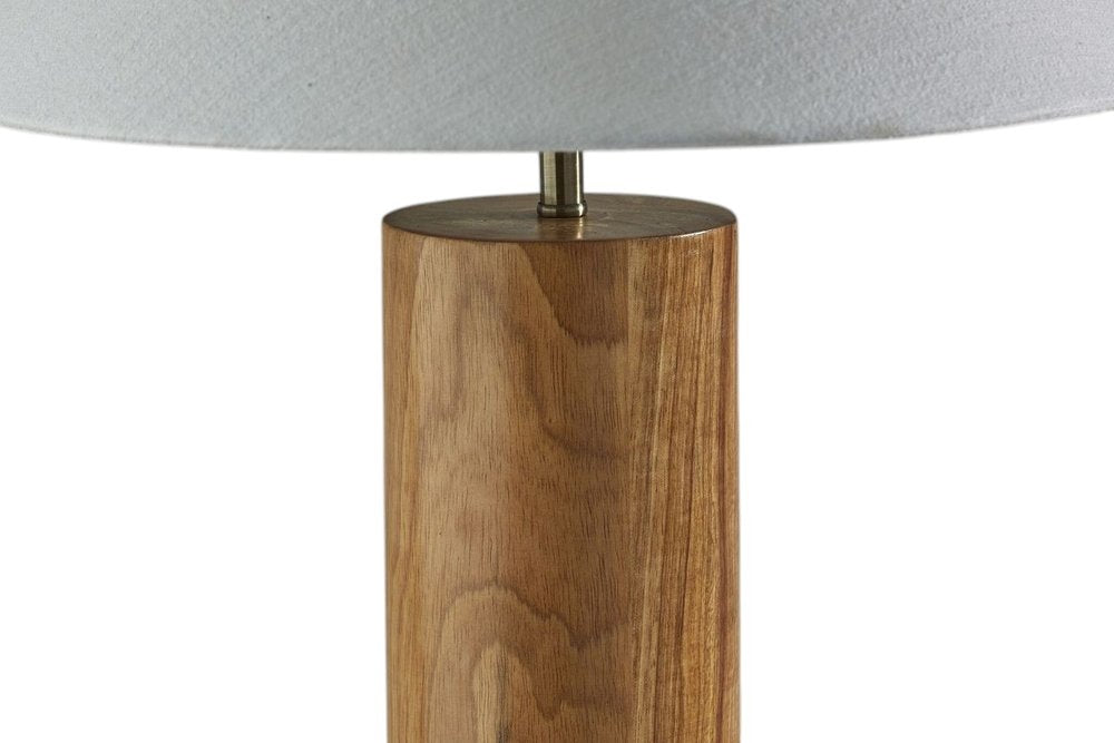 Canopy Walnut Wood Block Table Lamp — view 6