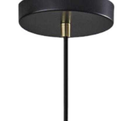 Striped Glass Glow Metal Pendant HomeRoots