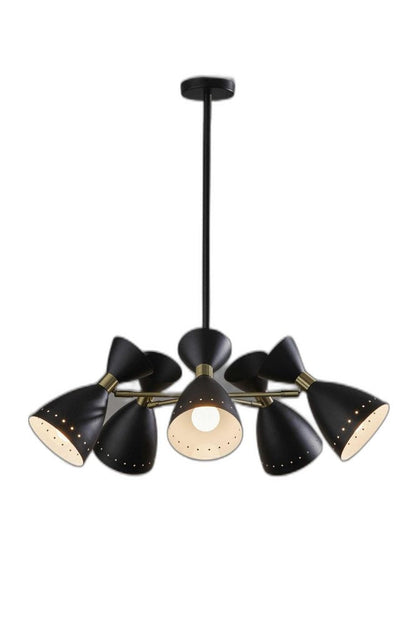 Cinco Diabolo Adjustable White Metal Pendant HomeRoots