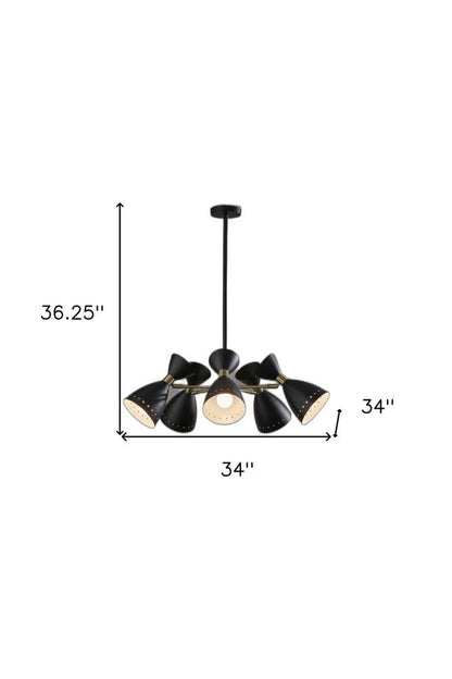 Cinco Diabolo Adjustable White Metal Pendant HomeRoots