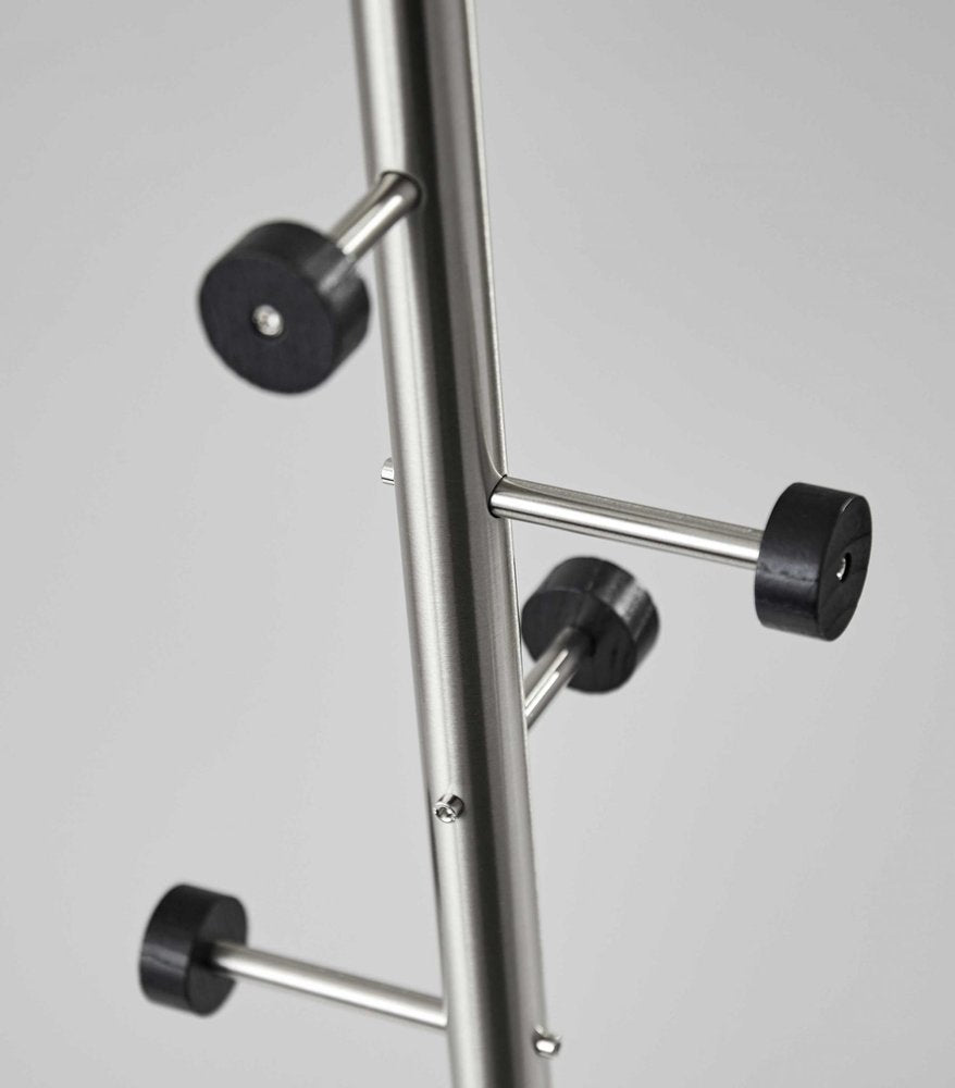 68" Brushed Steel Brushed Steel Coat Rack — view 8