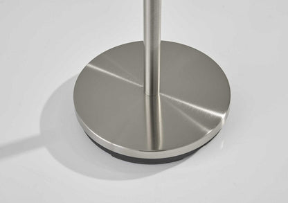 68" Brushed Steel Brushed Steel Coat Rack HomeRoots