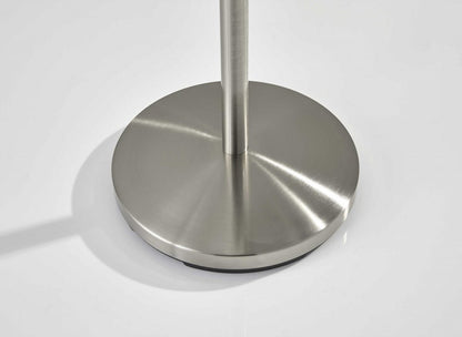 67" Brushed Steel Coat Rack HomeRoots