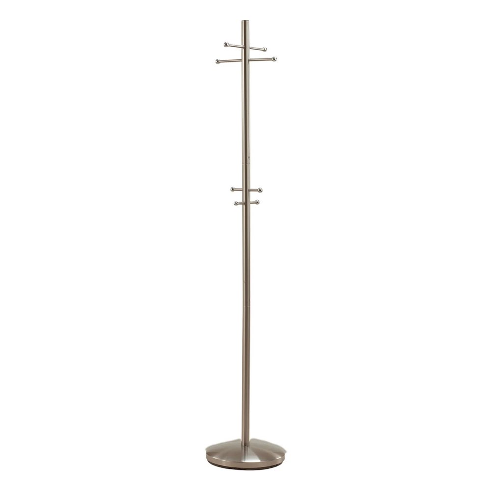 67" Brushed Steel Coat Rack — view 3