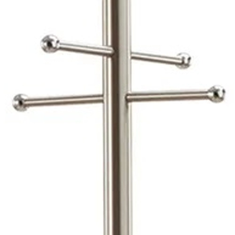 67" Brushed Steel Coat Rack — view 4