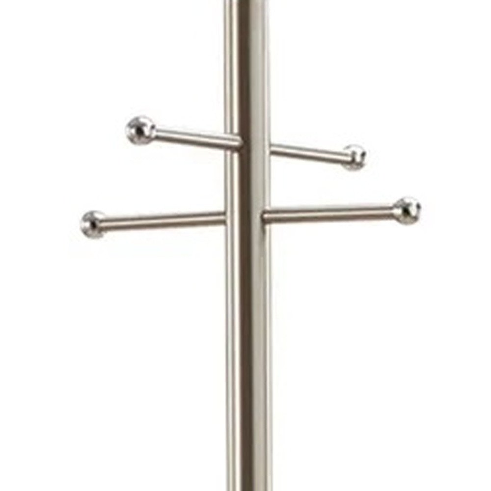 67" Brushed Steel Coat Rack — view 7