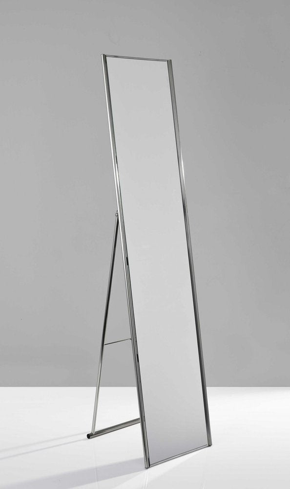 59" Silver Metal Framed Cheval Standing Mirror HomeRoots