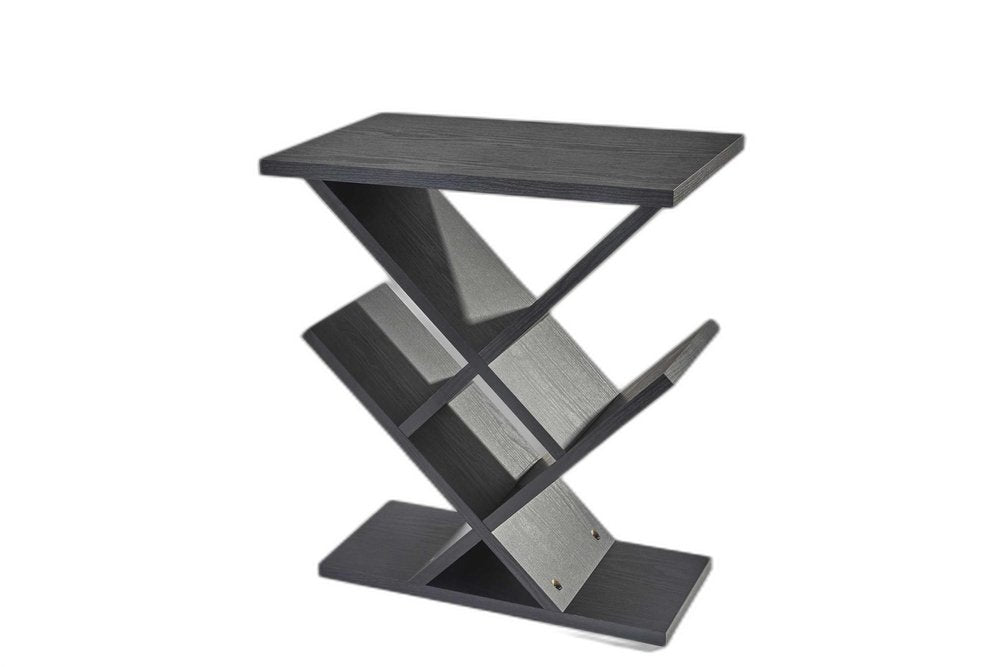 19" Black Solid Wood Pedestal Console Table HomeRoots