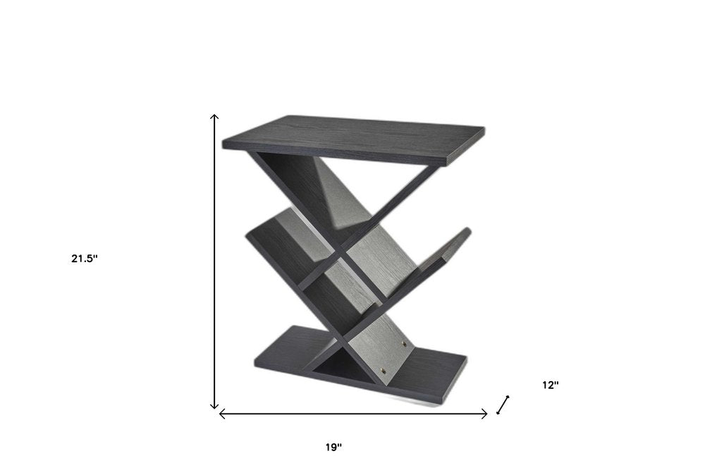 19" Black Solid Wood Pedestal Console Table HomeRoots
