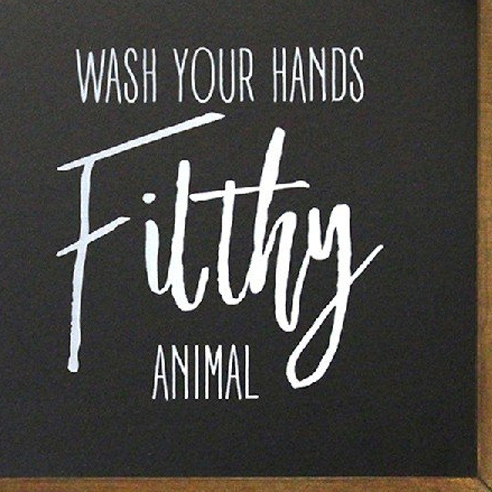 Set Of 4 Black and White Funny Bathroom Wall Art