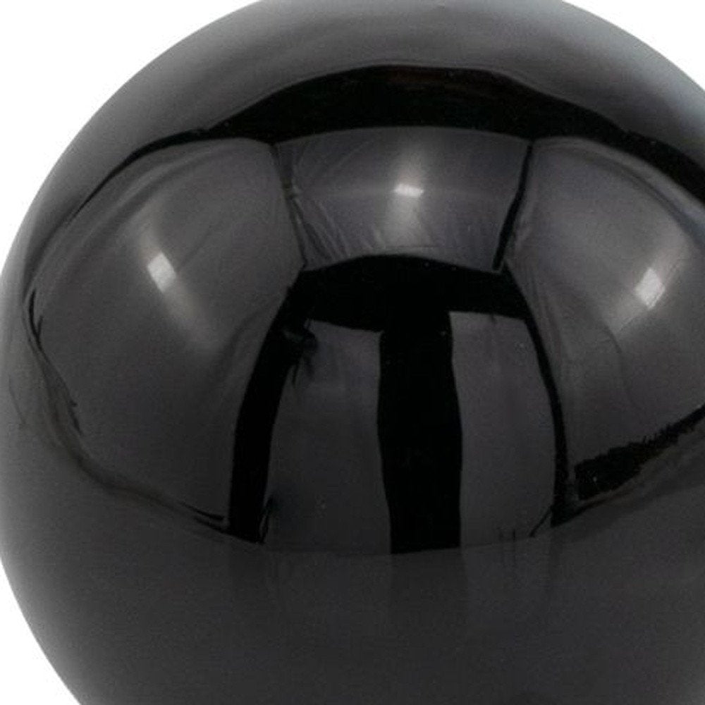 4" Blue Aluminum Decorative Orb Tabletop Sculpture HomeRoots