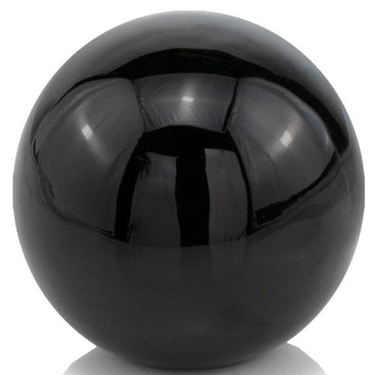 4" Blue Aluminum Decorative Orb Tabletop Sculpture HomeRoots