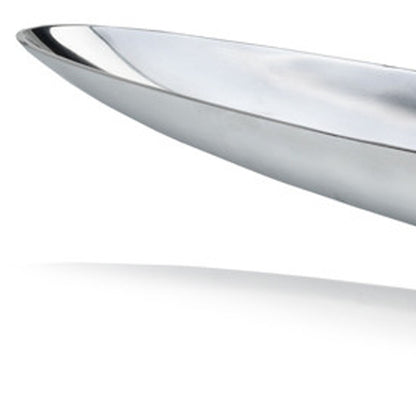 47" Contempo Shiny Silver Extra Large Long Boat Tray