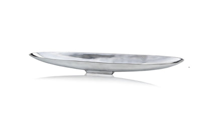 47" Contempo Shiny Silver Extra Large Long Boat Tray