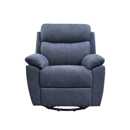 35" Light Gray Fabric Power Recliner With USB HomeRoots