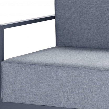 39" Gray Fabric Arm Chair HomeRoots