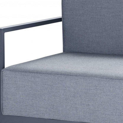 39" Gray Fabric Arm Chair HomeRoots