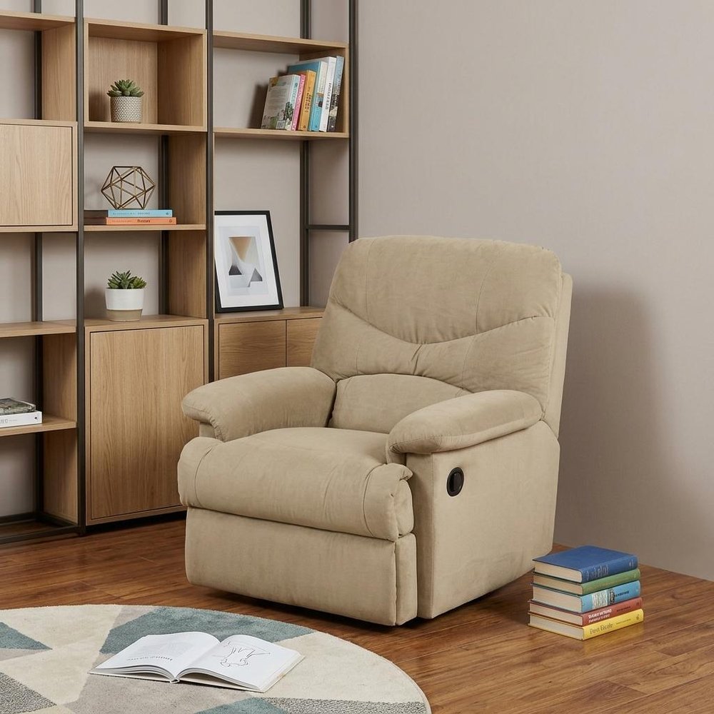 35" Sage Microfiber Recliner HomeRoots