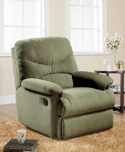 35" Sage Microfiber Recliner HomeRoots