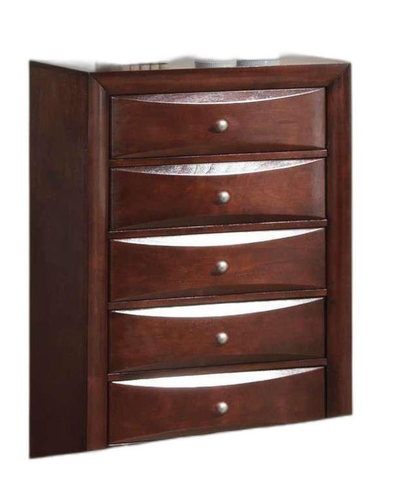 59" Espresso Solid Wood Eight Drawer Double Dresser