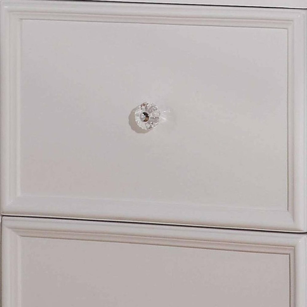 27" White Two Drawers Nightstand HomeRoots