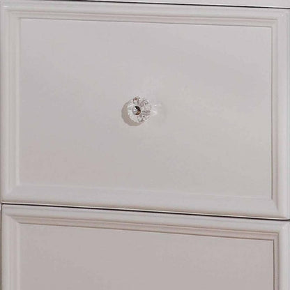 27" White Two Drawers Nightstand HomeRoots
