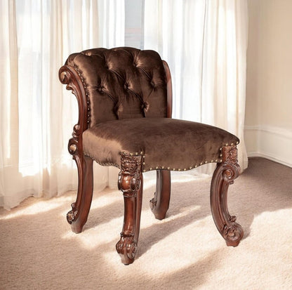 18" Solid Manufactured Wood and Fabric Bar Chair HomeRoots