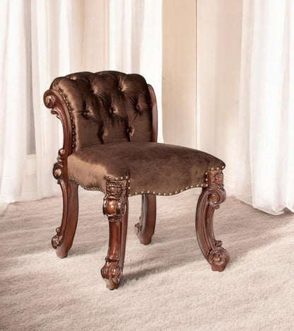 18" Solid Manufactured Wood and Fabric Bar Chair HomeRoots