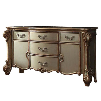 38" White Solid Wood Six Drawer Combo Dresser HomeRoots
