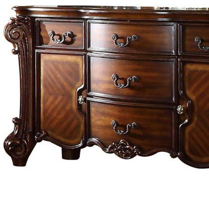 38" White Solid Wood Six Drawer Combo Dresser HomeRoots